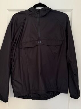 Under Armour Black Hooded Windbreaker Jacket